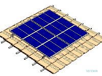 Bản vẽ bố trí tấm pin năng lượng mặt trời trên tôn ClipLock và mái ngói